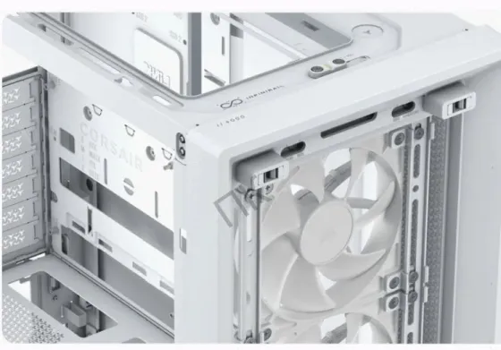 Корпус Corsair Frame 4000d rs White, Midi-tower, Белый, 3 x 120 мм - арт:6422 Макеевка