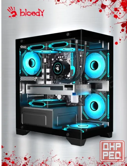 Компьютерный Корпус Matx Bloody bd-cc103 Черный (bd-cc103-bk) - арт:3971 Макеевка - изображение 1
