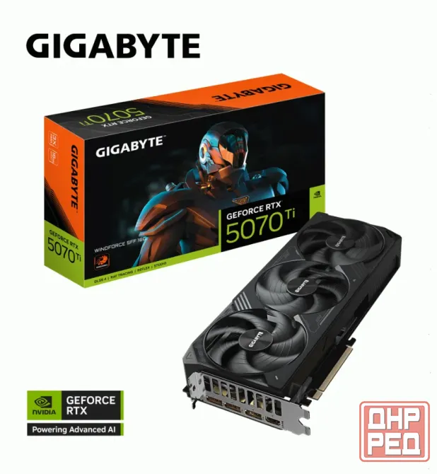 Видеокарта Gigabyte Geforce Rtx 5070 ti Windforce Sff 16gb (gv-n507twf3-16gd) - арт:7248 Макеевка - изображение 1