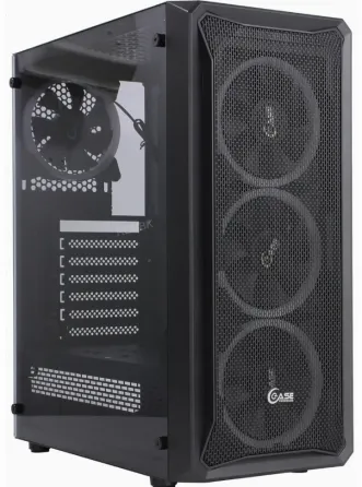 Корпус Mid-tower Powercase Mistral z4 Mesh Led Черный Cmizb-l4 - арт:3052 Макеевка
