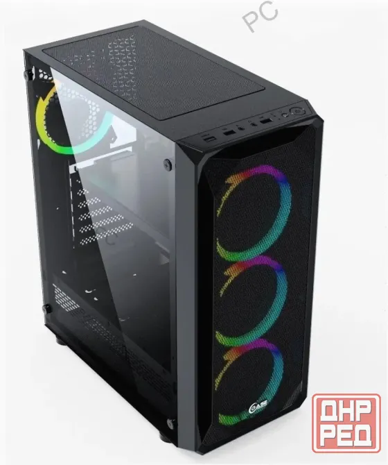 Корпус Mid-tower Powercase Mistral z4 Mesh Led Черный Cmizb-l4 - арт:3052 Макеевка - изображение 3