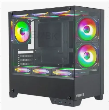 Корпус Matx Formula Crystal z1m, Mini-tower, Без бп, Черный [cristal z1m] - арт:1231 Макеевка