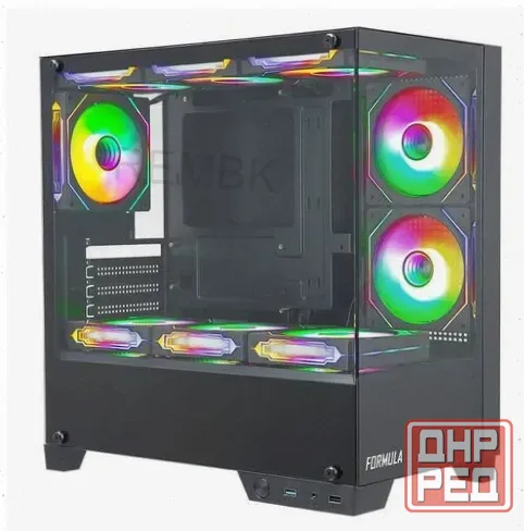 Корпус Matx Formula Crystal z1m, Mini-tower, Без бп, Черный [cristal z1m] - арт:1231 Макеевка - изображение 1