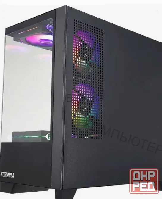 Корпус Matx Formula Crystal z1m, Mini-tower, Без бп, Черный [cristal z1m] - арт:1231 Макеевка - изображение 3