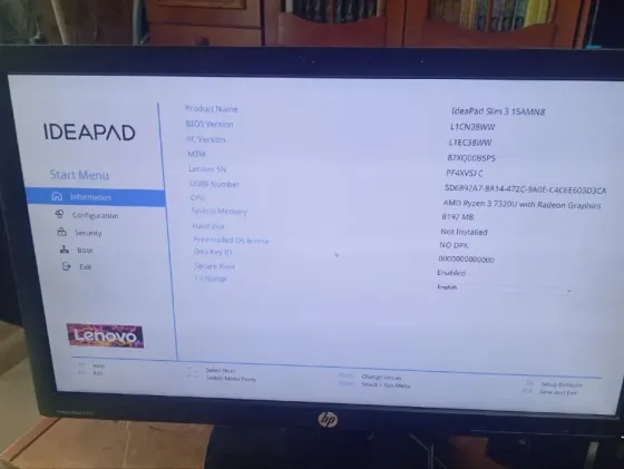 Ноутбук Lenovo IdeaPad Slim 3 15AMN8 без экрана Донецк