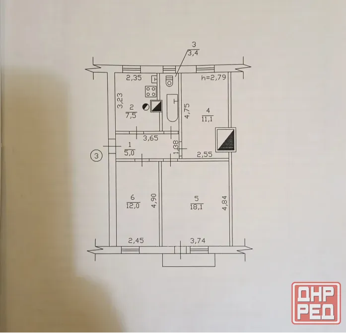 Продам 3- х комнатную квартиру в Будённовском районе. Донецк - изображение 1