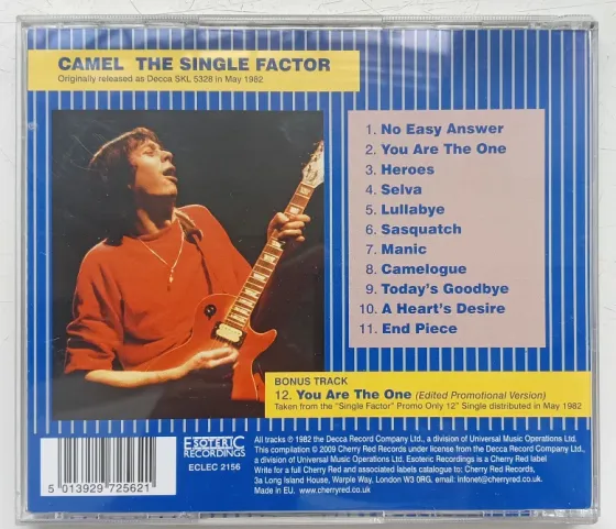 Camel (1982) The Single Factor - CD, фирм.(EU), Prog.rock Макеевка