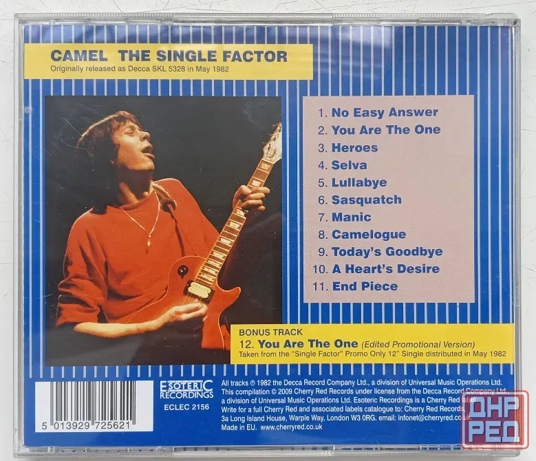 Camel (1982) The Single Factor - CD, фирм.(EU), Prog.rock Макеевка - изображение 2