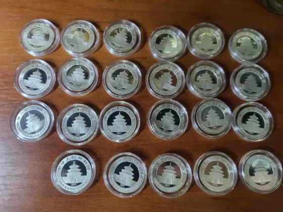 Панда 2007 Китай 3 юаня Ag.999 Донецк