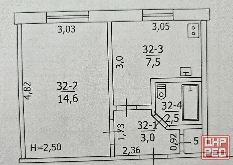Продам 1 комнатная квартира МАкеевка центрально городской р-н Макеевка - изображение 1