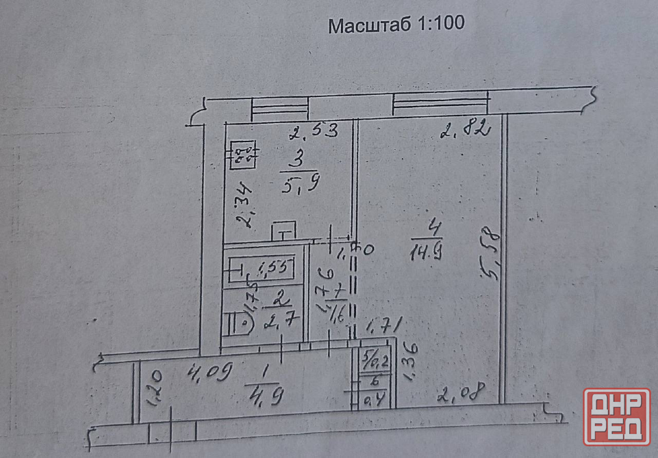 Продам 1-но комнатную Луганск. Пгт Юбилейное, ул Пархоменко. Луганск - изображение 1