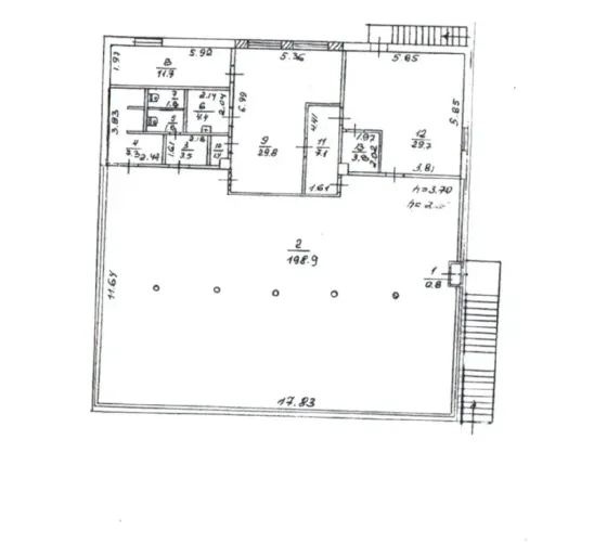 Аренда коммерческого помещения, 2 этаж - 302.9 м. кв. Донецк