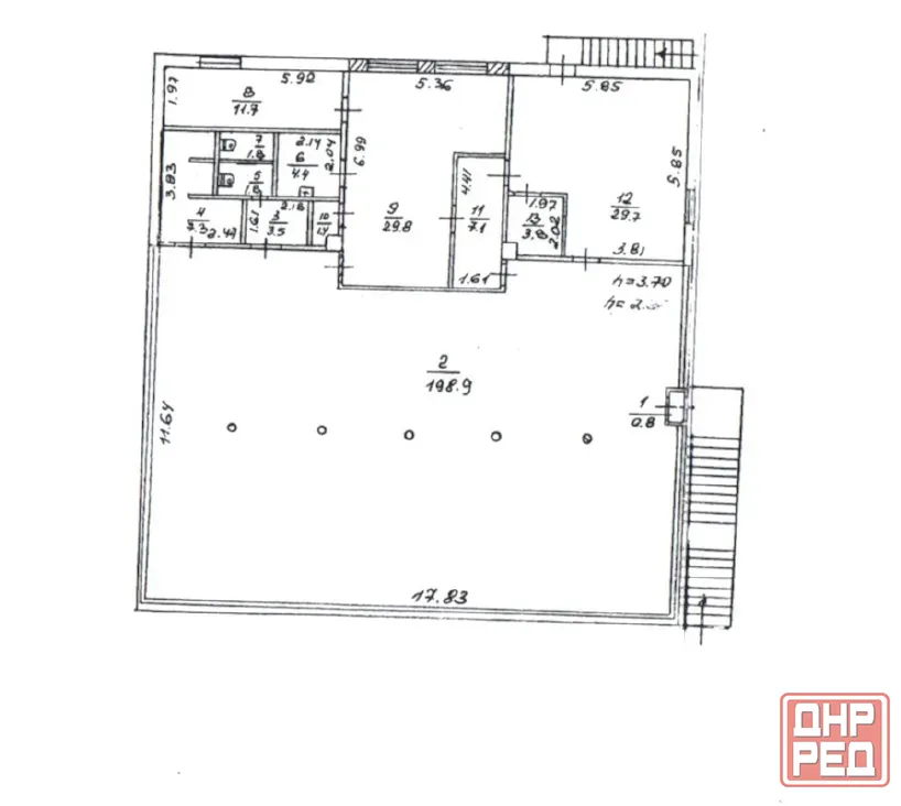 Аренда коммерческого помещения, 2 этаж - 302.9 м. кв. Донецк - изображение 3