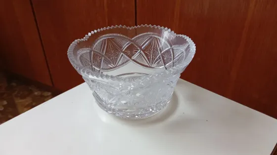 Хрустальная салатница ссср Макеевка
