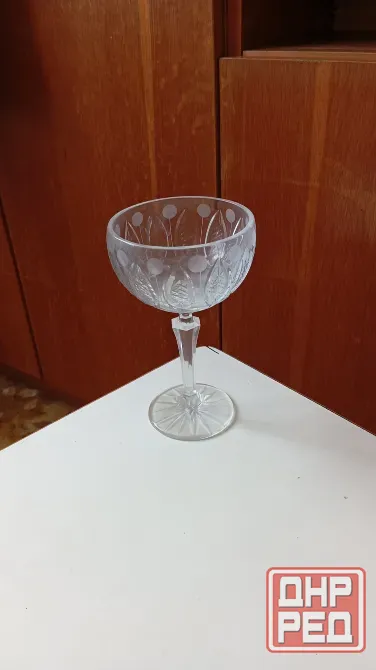Кубок Хрусталь на ножке из Ссср Макеевка - изображение 2