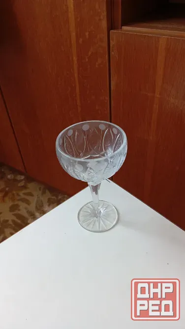 Кубок Хрусталь на ножке из Ссср Макеевка - изображение 3