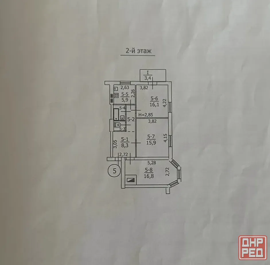 Продам 3-х комнатную квартиру на МИСи Макеевка - изображение 1
