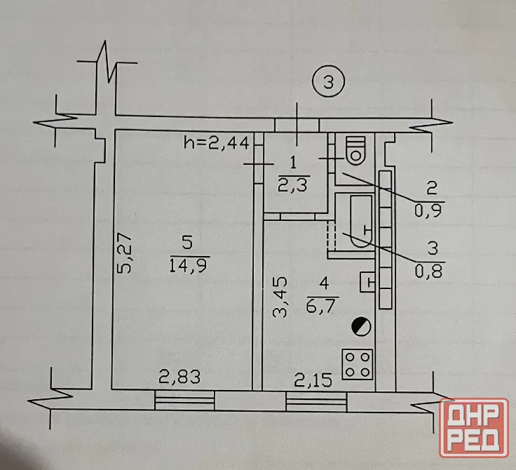 Продажа 1-к Буденновский район Донецк - изображение 2