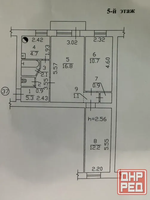 Продажа 3 ком. квартиры в Ворошиловском районе г. Донецк, пр.Мира (ориентир Изумруд). Донецк - изображение 9
