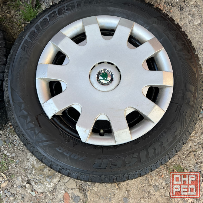 Колёса штампы+колпаки+резина Skoda 195/65 R15 Макеевка - изображение 2
