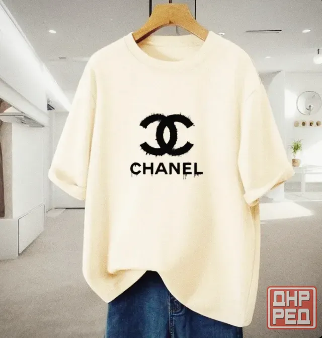 Футболка Chanel с принтом в едином стиле Донецк - изображение 1