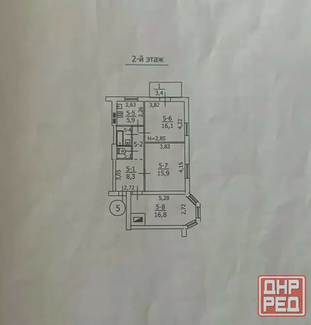 Продам 3-х комнатную квартиру на Миси Макеевка - изображение 1