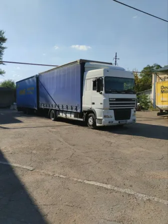 продается грузовой тентованный Даф с прицепом (сцепка) 118 кубов Донецк