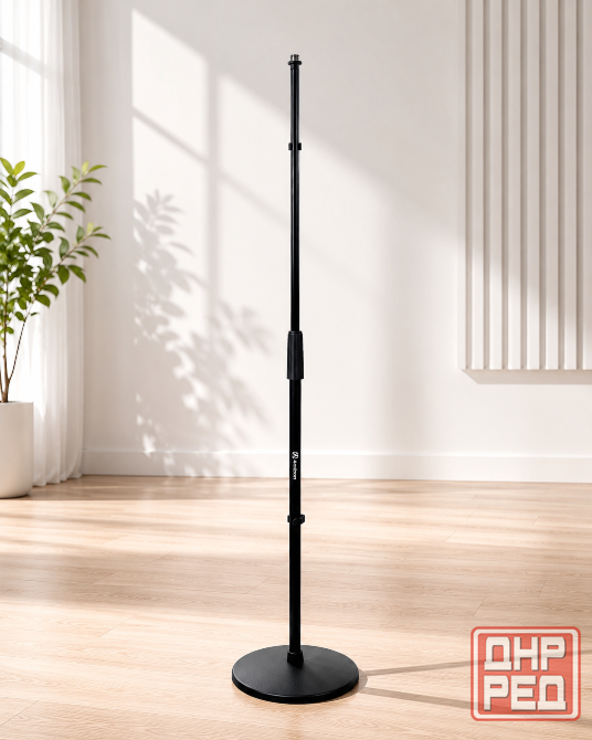 Стойка микрофонная AuraSounics MS2R, 185 см, напольная, прямая, штатив для микрофона Донецк - изображение 1