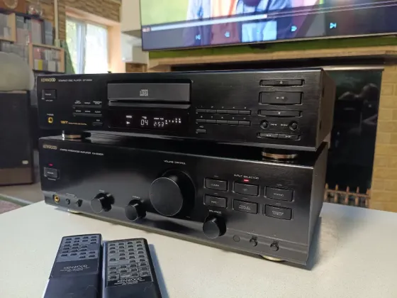 Стойка из двух аппаратов Kenwood.Усилитель Донецк