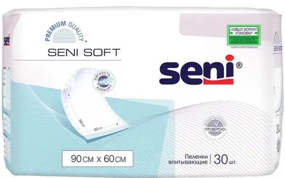 пеленки Seni Soft 90 x 60 cм, 30 шт. Донецк
