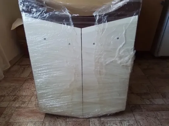 Тумба напольная с раковиной в ванную (фурнитура в комплекте) Донецк