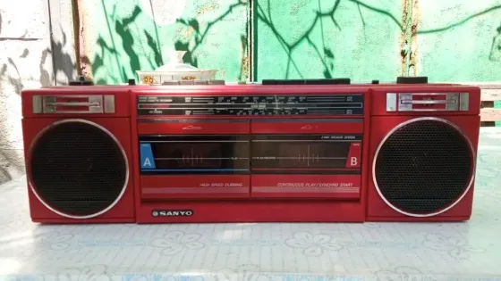 Магнитофон 2-х кассетный Sanyo под восстановление Макеевка