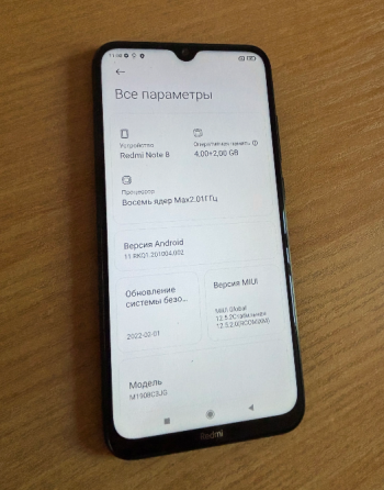 Телефон Redmi Note 8, 4/128 Макеевка
