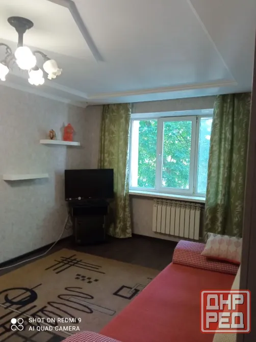Сдам 1 к.кв. на жд, ул.Артема, 2/5, после ремонта, мебель, техника Донецк - изображение 1