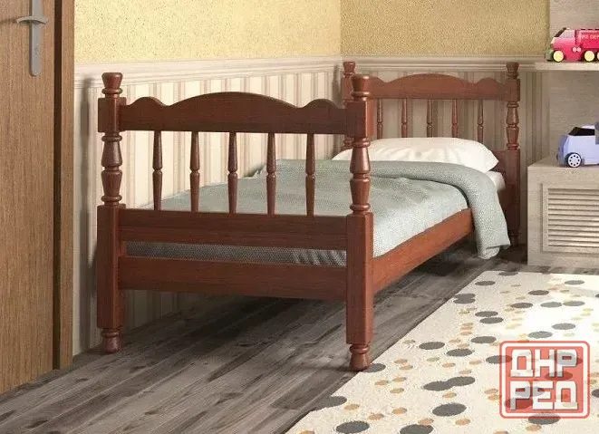 Кровать из массива сосны «Аленка» | Натуральное дерево | Для детей и взрослых Макеевка - изображение 5