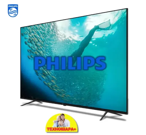 50" тв Philips 50PUD7029/71. Smart/GoogleTV|4K|HDR|Bluetooth|Голос Донецк