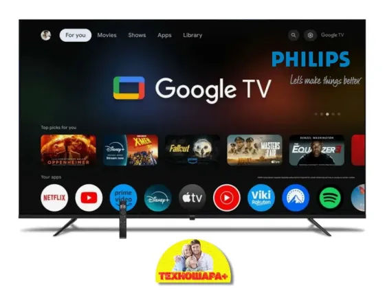 50" тв Philips 50PUD7029/71. Smart/GoogleTV|4K|HDR|Bluetooth|Голос Донецк