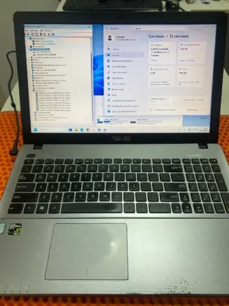 Ноутбук Asus x550v i7-6700hq DDR4 12Gb SSD 240Gb HDD 500Gb GTX950m Win11 Донецк