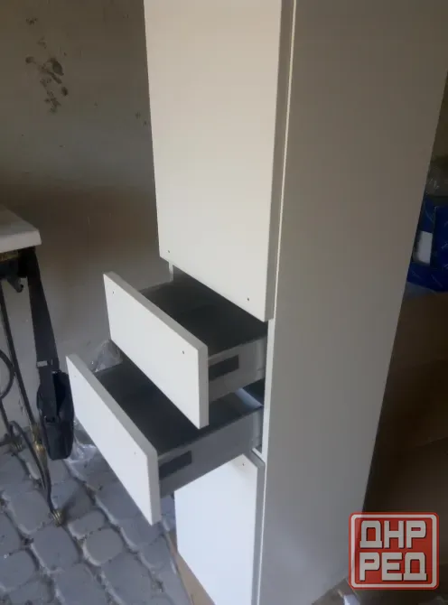Комплект мебели для ванной комнаты Villeroy & Boch (двойная раковина + тумба + шкаф-пенал) Донецк - изображение 4
