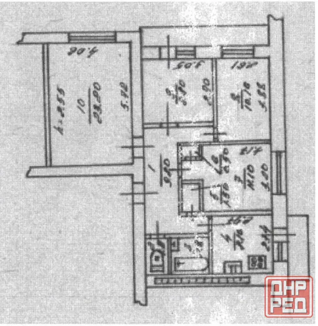 Продается 4 - х комнатная квартира, Текстильщик Донецк - изображение 7