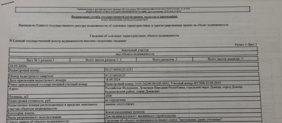Продам земельный участок 10 соток Донецк