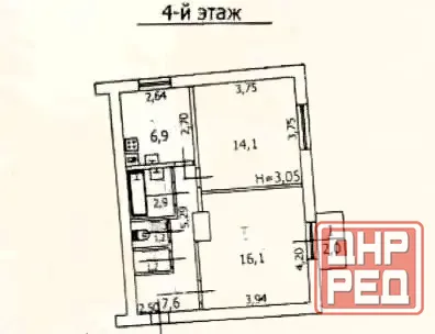 Продам 2-х комн. кв., 4/4 эт., 51 м.кв. - Макеевка-центр, ул. Ленина Макеевка - изображение 9