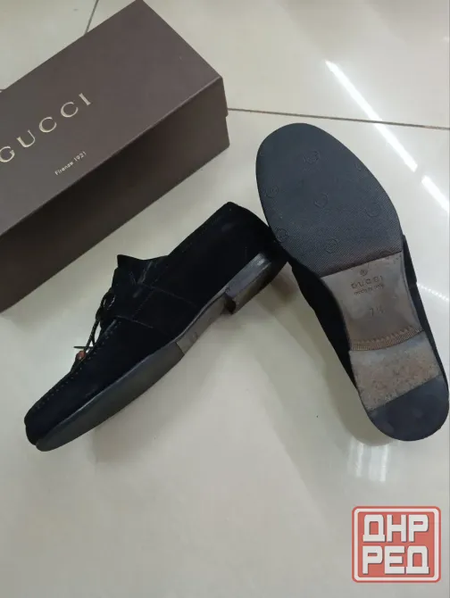Туфли замшевые GUCCI, Италия Донецк - изображение 1