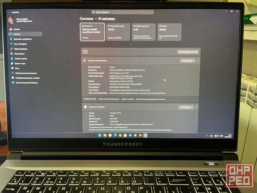 Продам Ноутбук Thunderobot 911 Plus Pro D Донецк - изображение 1