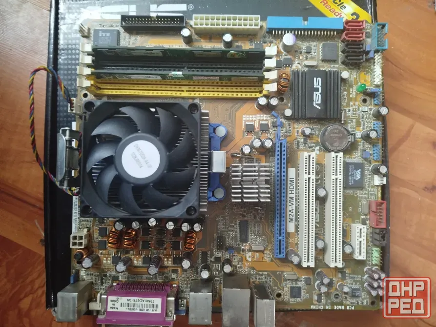asus M2A-VM HDMI am2+атлон 5600 (2600гц) amd+куллер Донецк - изображение 1