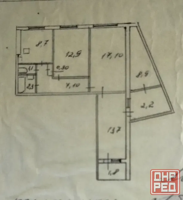Продается 3- х комнатная квартира, ул. Куйбышева, ориентир "Администрация Ленинского района" Донецк - изображение 10