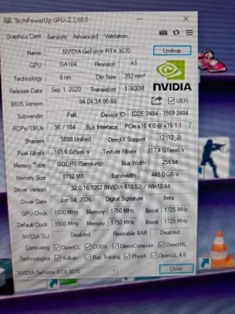 Видеокарта RTX3070 Донецк
