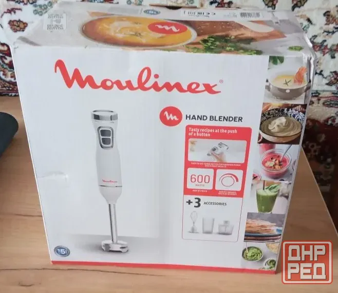 Блендер Moulinex (3 в 1, новый) Макеевка - изображение 1