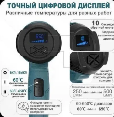 Строительный профессиональный фен 2000 Вт Донецк