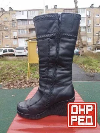 Сапоги женские 38 р кожаные Беларусь Донецк - изображение 2